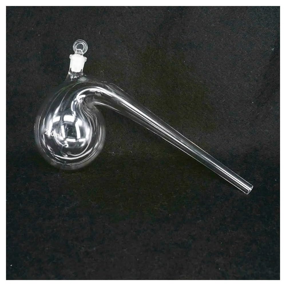 Instrumentos y Equipos de Laboratorio Material de laboratorio de vidrio de borosilicato con tapón de fondo redondo de 125 ml, 250 ml, 500 ml, 1000 ml y 2000 ml.(500ml)
