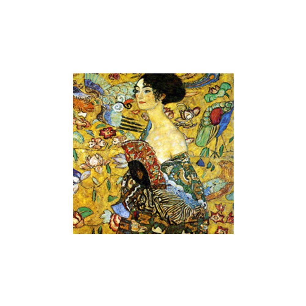 Reproduction Gustav Klimt Signora impression sur toile encadrée 40x40 cm