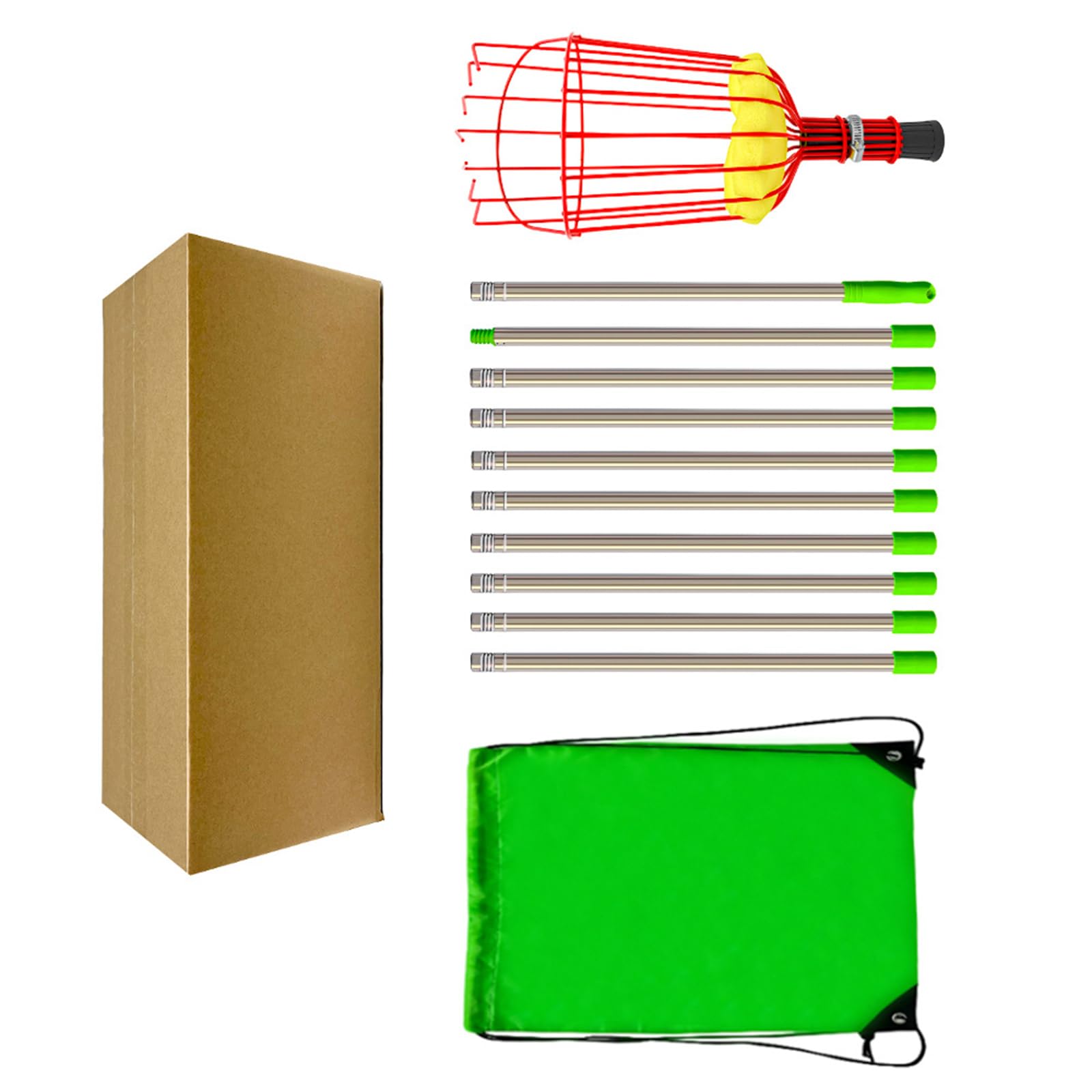 Telescopic Fruit Pickers Easy Assembly Fruit Harvesters for Home Gardening and Professional Farming Needs Extendable Harvesters