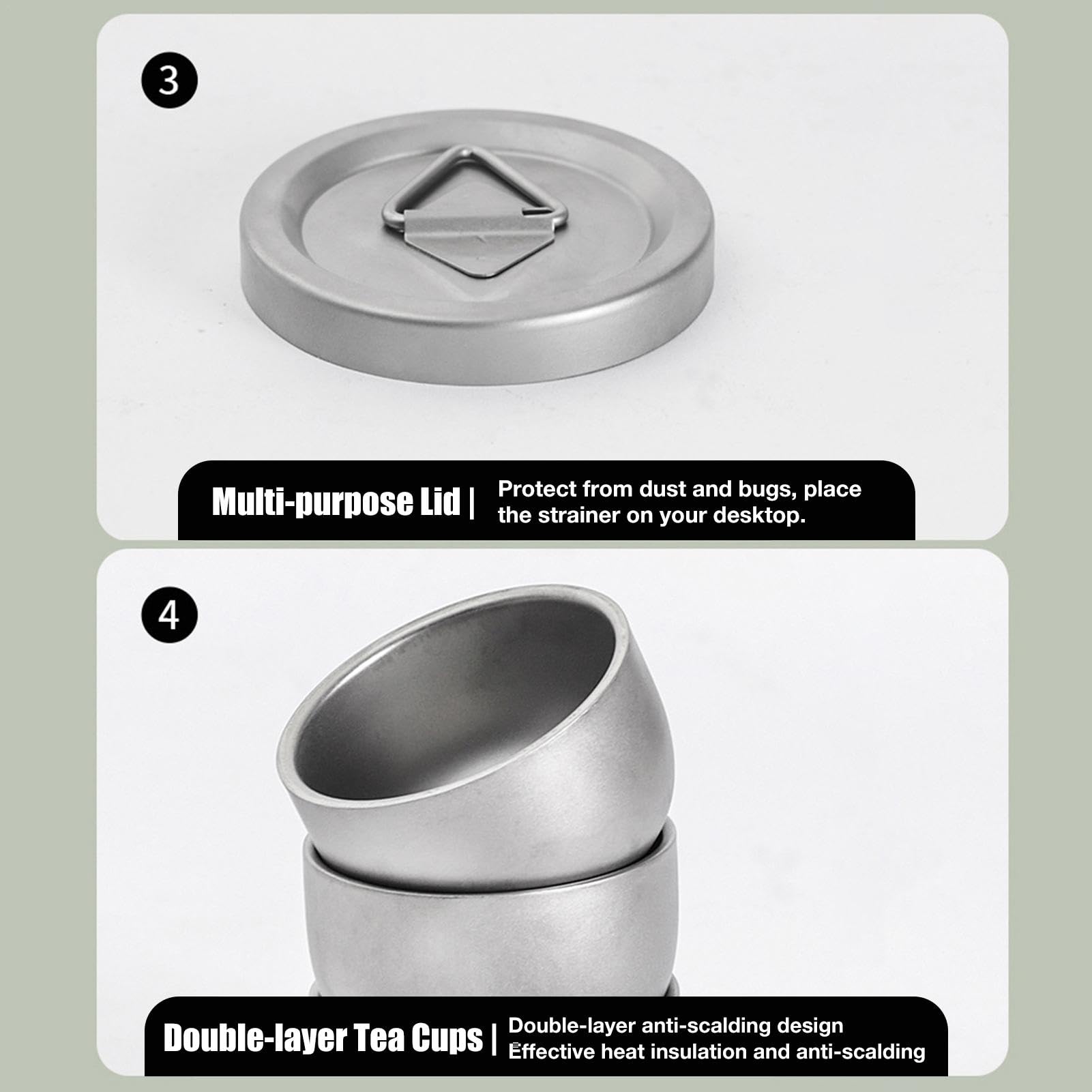 Pots de camping - Ensemble de bouilloire de camping | Bols de bouilloire