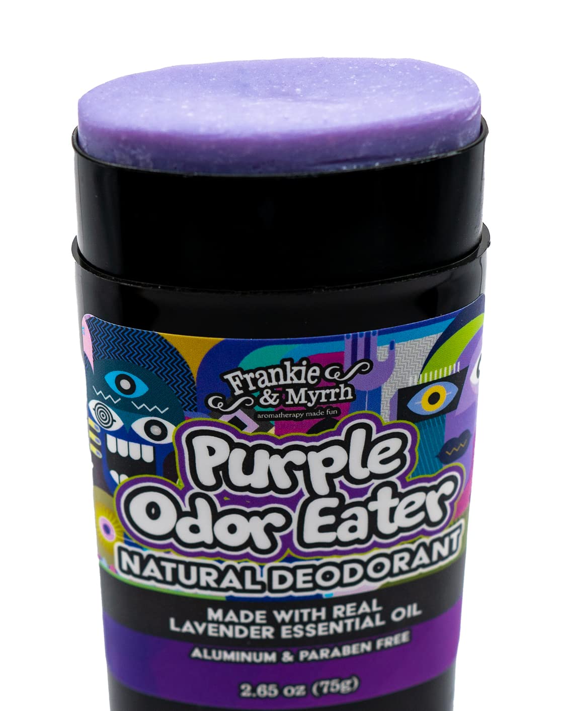 Frankie & Myrrh Purple Odor Eater Deodorant 2-Pack | Lavender Scent | Natural with Essential Oils | Aluminum-Free (256 oz each) | Paraben & Phthalate Free