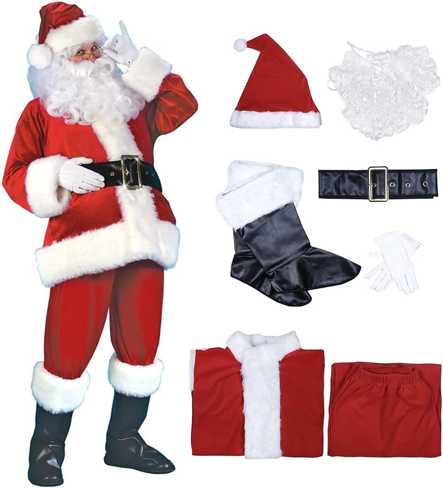 サンタ コスプレ衣装 7点セット Amazon.co.jp: [yiteng ] サンタクロース コスプレ衣装 コスチューム