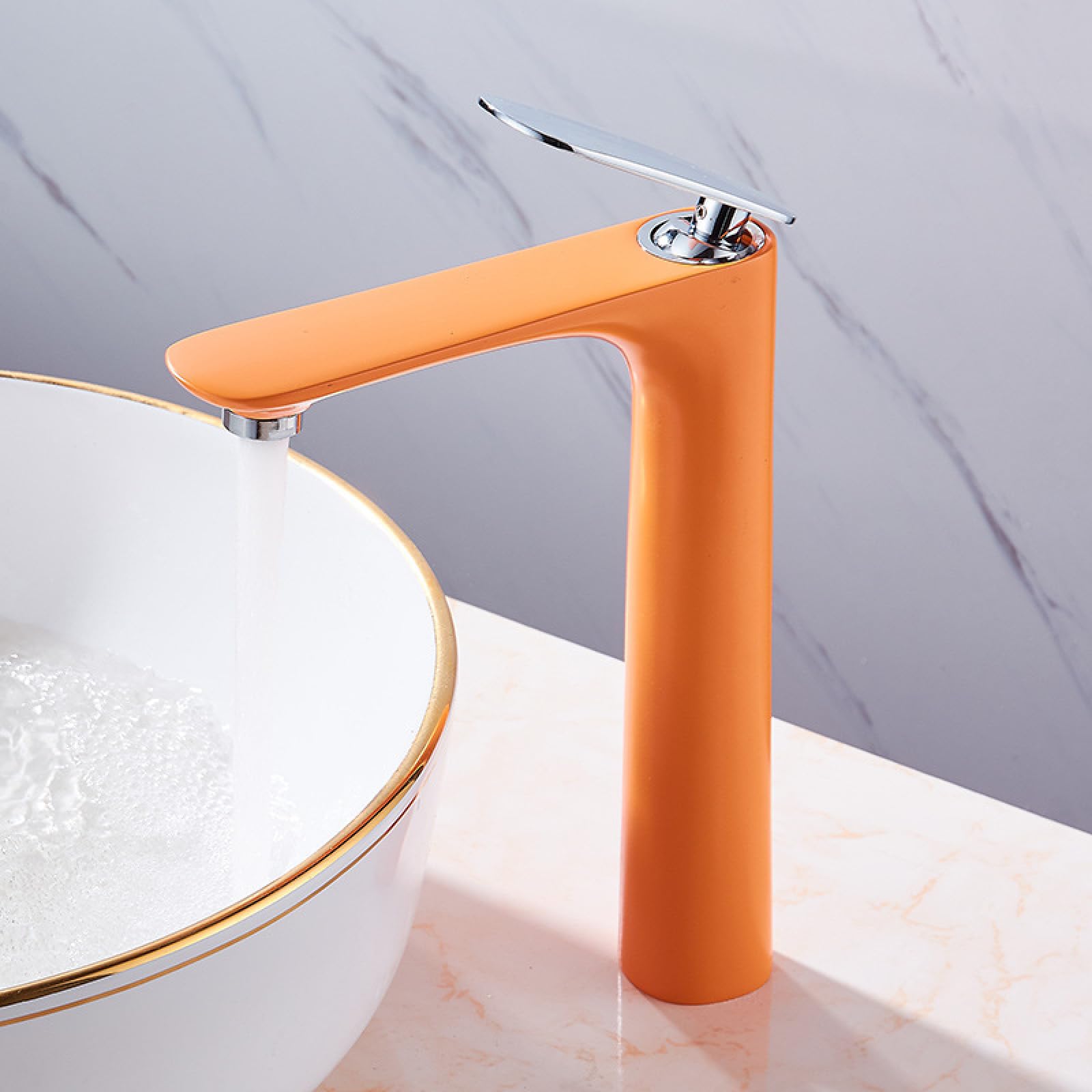 ZQFHSX Bathroom Sink Faucet Mixer Tap - Hot and Cold High Basin for Modern Homes, Stylish Washbasin Accessories