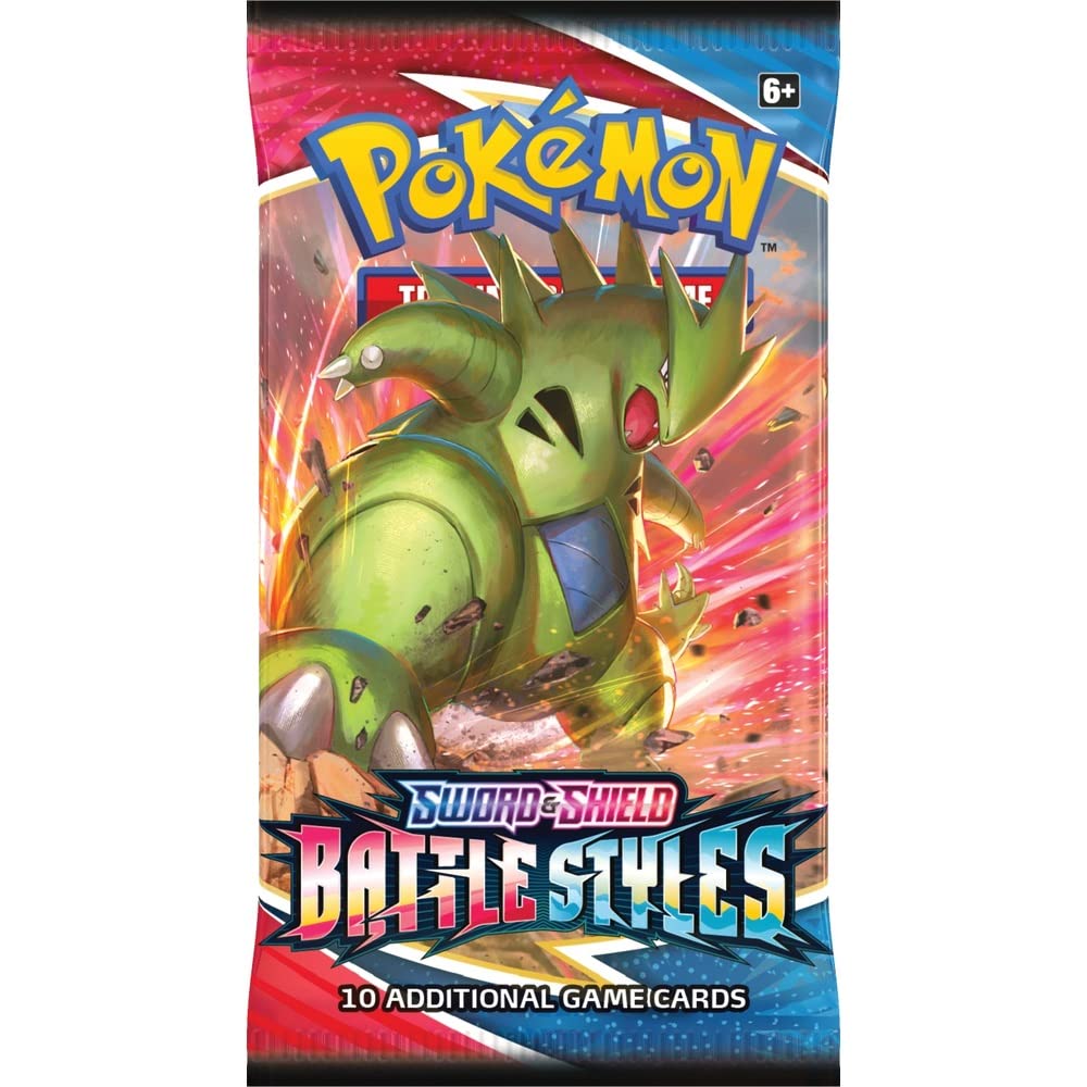 Pokemon TCG Sword & Shield Battle Style Booster Pack + TitanCards® Toploader