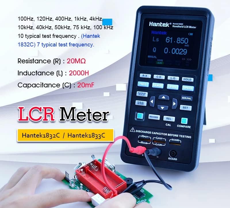 Hantek1832C Digital LCR Meter portable testeur inductance capacitance résistance