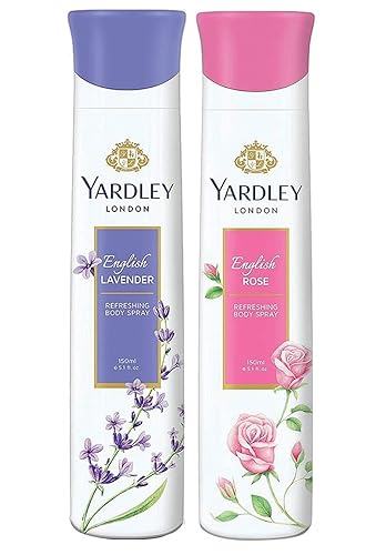 SSR Yardley London - Lavanda inglesa con rosa inglesa refrescante Deo para mujeres, juego de 2 piezas de 5.1 fl oz