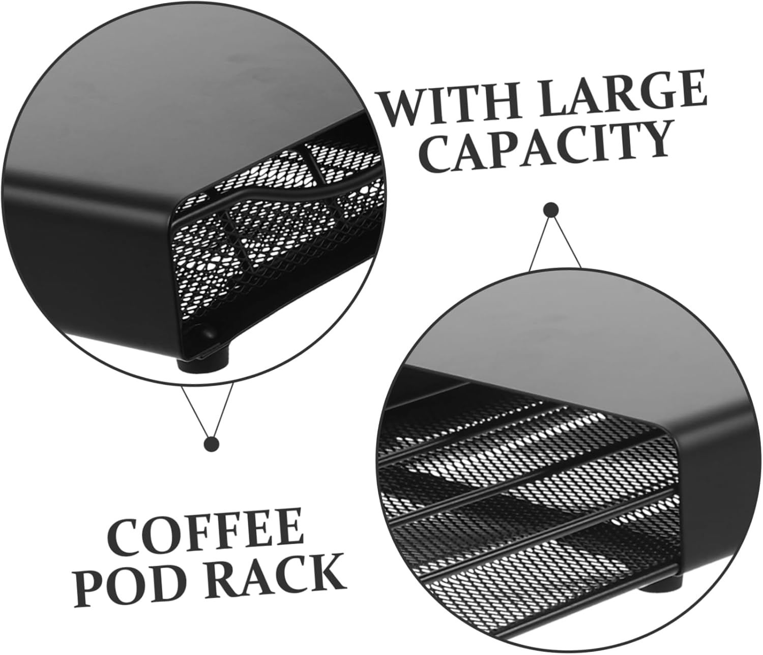 Garneck Coffee Pod Organizer Drawer Modern Coffee Capsule Storage for Desktop Neatly Arranges and Displays Sturdy and Stylish Design