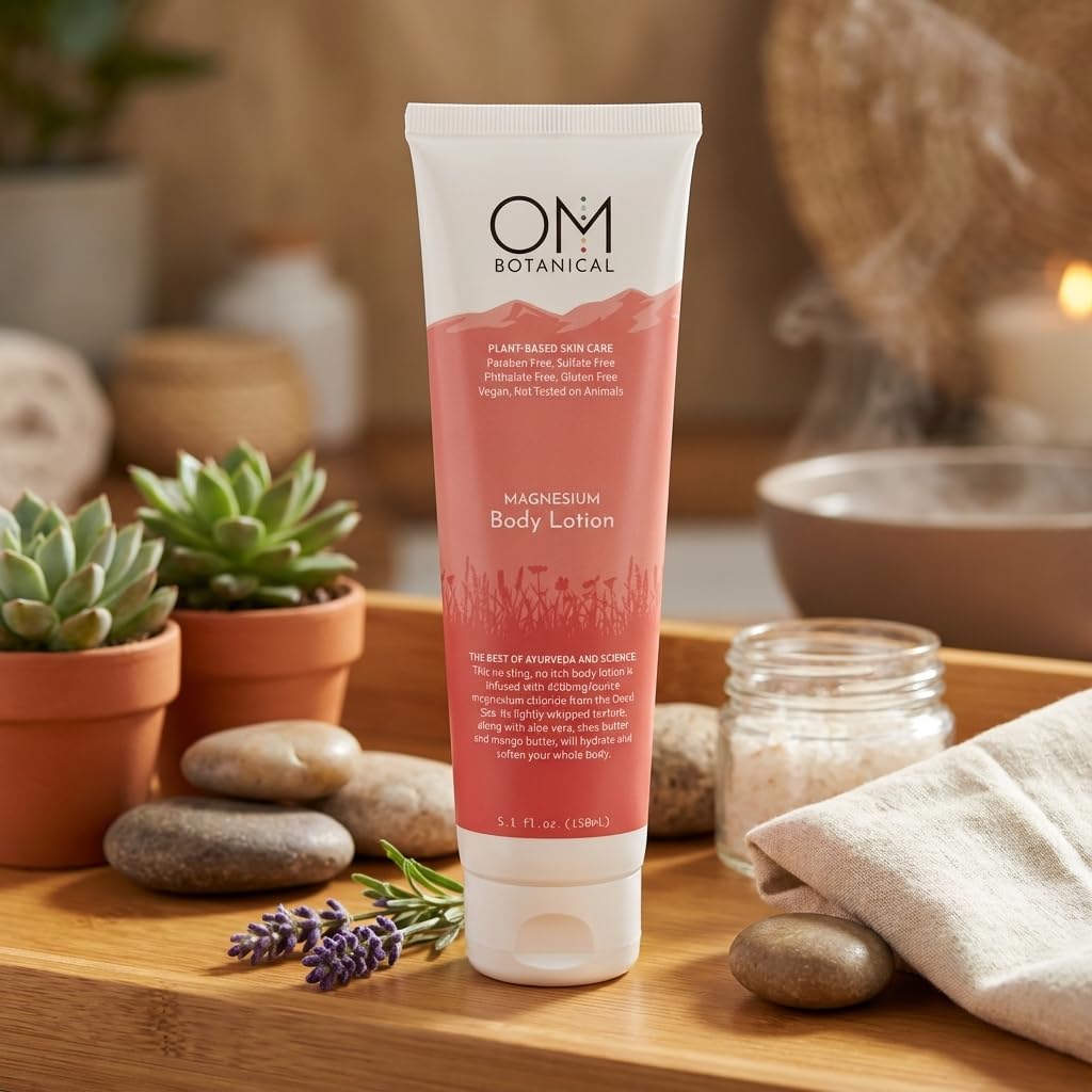 Loción magnética del Mar Muerto: crema de mantequilla corporal y pies 100 % natural y lujosa, mejorada de 170 ml, dispensador fácil de usar