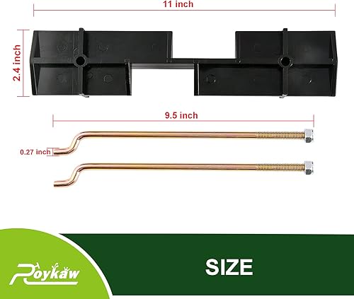 Miniatura 5 de Roykaw EZGO - Placa de retención de batería con kit de varillas para carrito de golf eléctrico TXT 1994 en adelante de 36 voltios, reemplaza al OEM