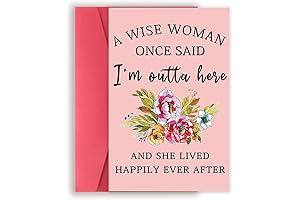 Funny Retirement Card for Women: A Memorable Retirement Gift for Her