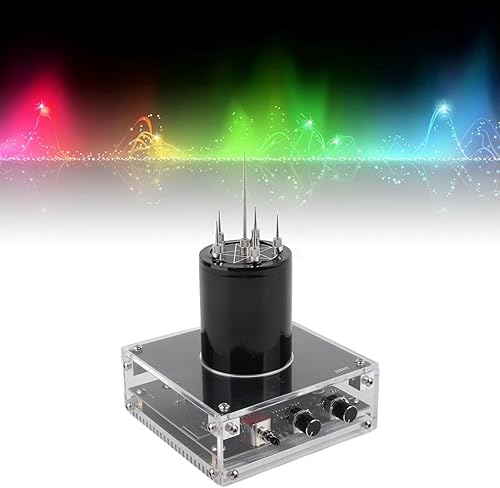 Miniatura 3 de Kit de bricolaje de bobina de música, bobina de música, base acrílica, carcasa de arco de plasma, experimento de altavoz de plasma, modelo de