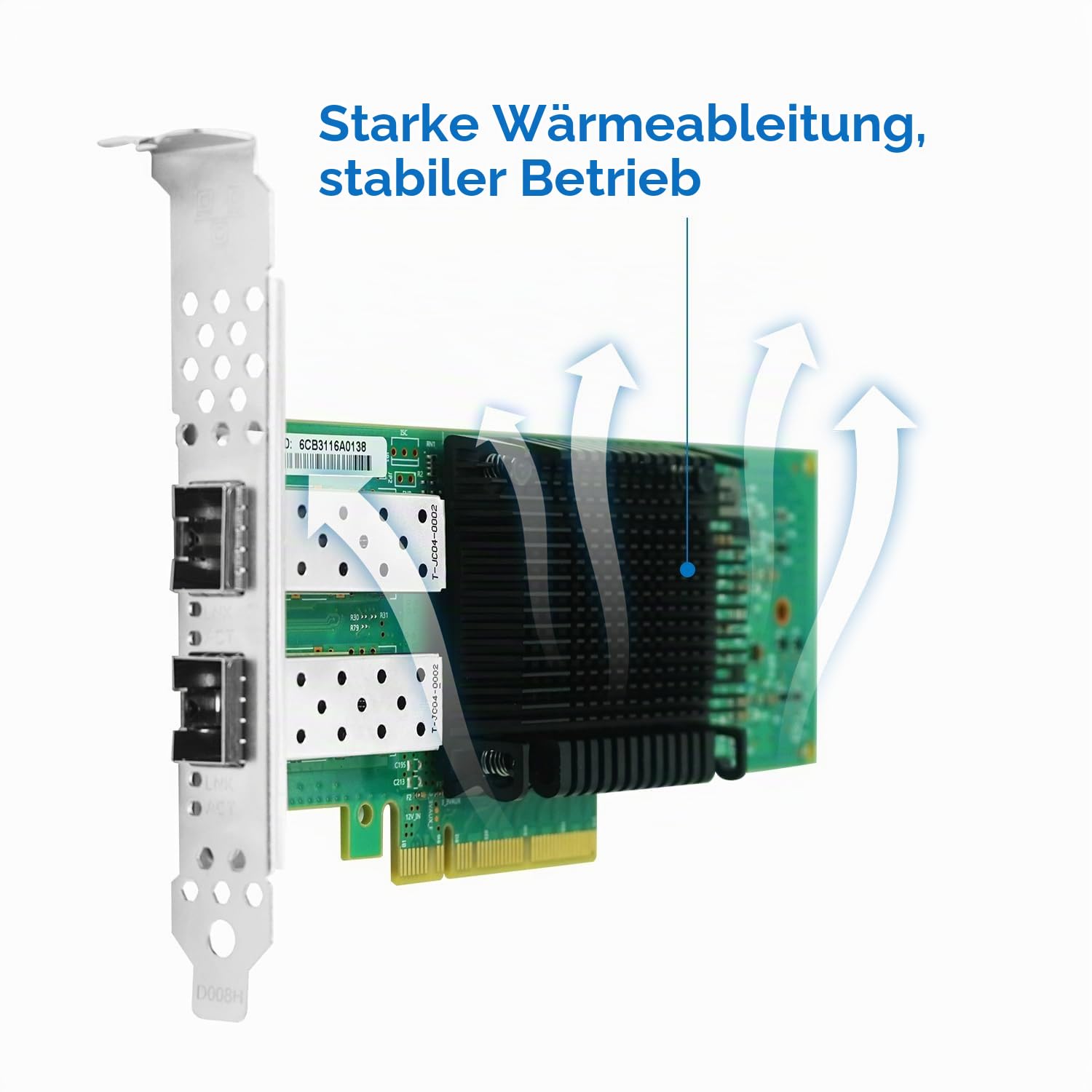 25Gb PCIe 3.0x8 Mellanox ConnectX-5 Ex Netzwerkkarte, unterstützt RDMA