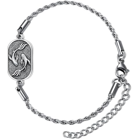 SIMONLY Zodiac Bracelet 925 Sterling Silver Constellation Anklet Horoscope Zodiac Jewelry Christmas Birthday Astrology Gifts for Women Men Unisex