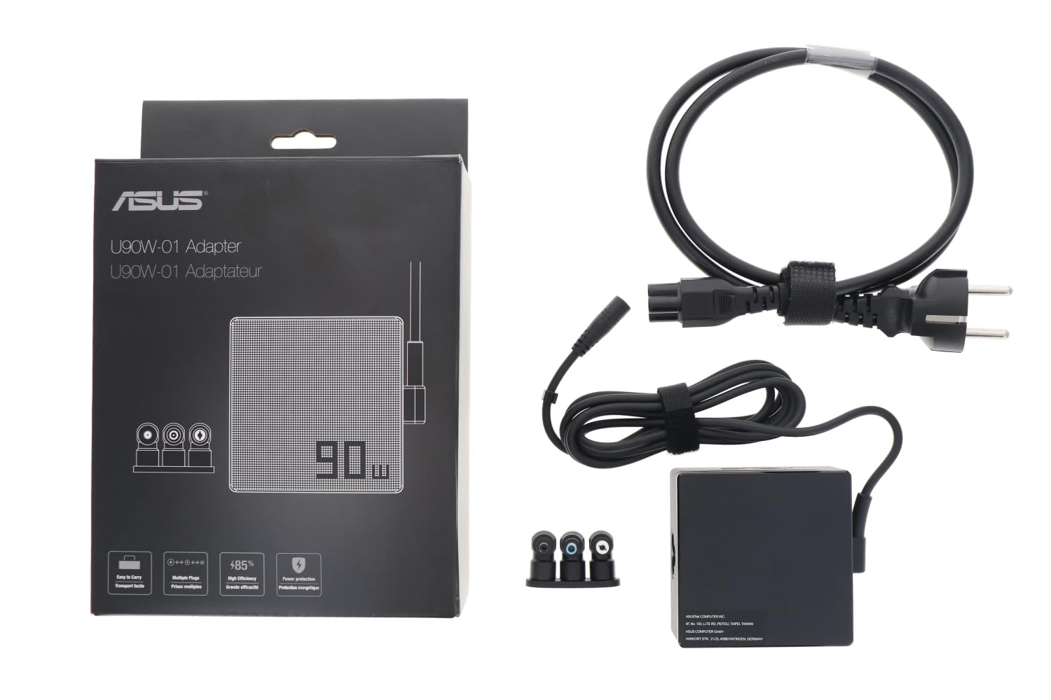 ASUS 90XB014N-MPW000 - Fuente de alimentación (90W, portátil), color negro