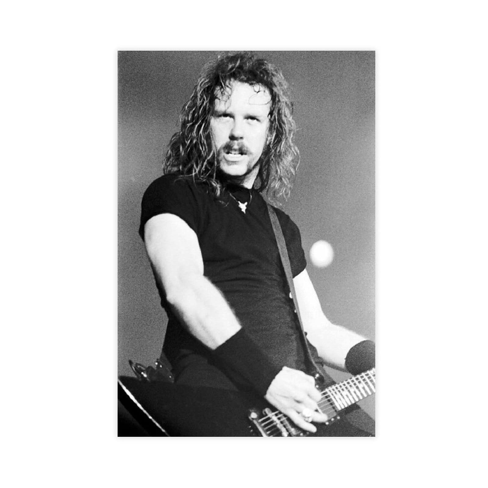 Rbix Rock Singer James Hetfield 10 Canvas Poster Wall Art Decor Print Picture Paintings For Living Room Bedroom Decoration Unframe:12×18Inch(30×45Cm)