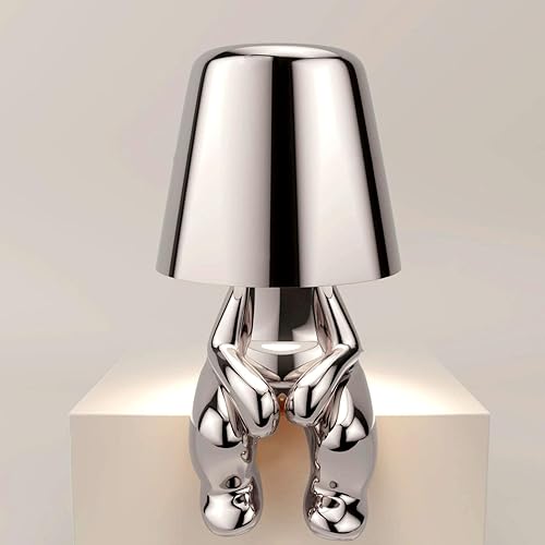 Miniatura 8 de Thinker Lamp Collection, bonita lámpara de mesa inalámbrica para mesita de noche, lámpara de escritorio creativa para sala de estar, dormitorio,