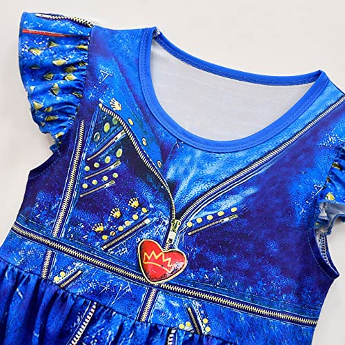 Vestido de princesa rojo para niña miniatura 4