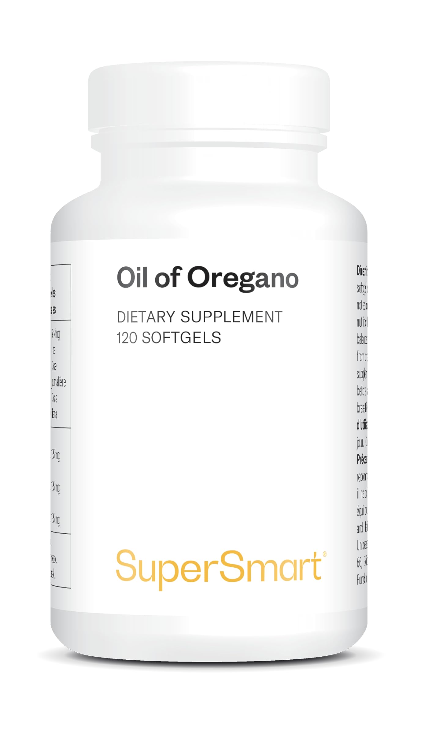 Olio essenziale di origano in capsule - Aiuta a favorire una buona digestione - Salute del fegato - Standardizzato al 70% di carvacrolo - Efficacia ottimale - Senza glutine - SuperSmart