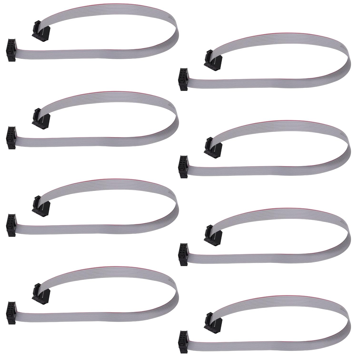 8pcs Flat Ribbon Cable, 8 Pin Connector 2.54mm Pitch Australia | Ubuy