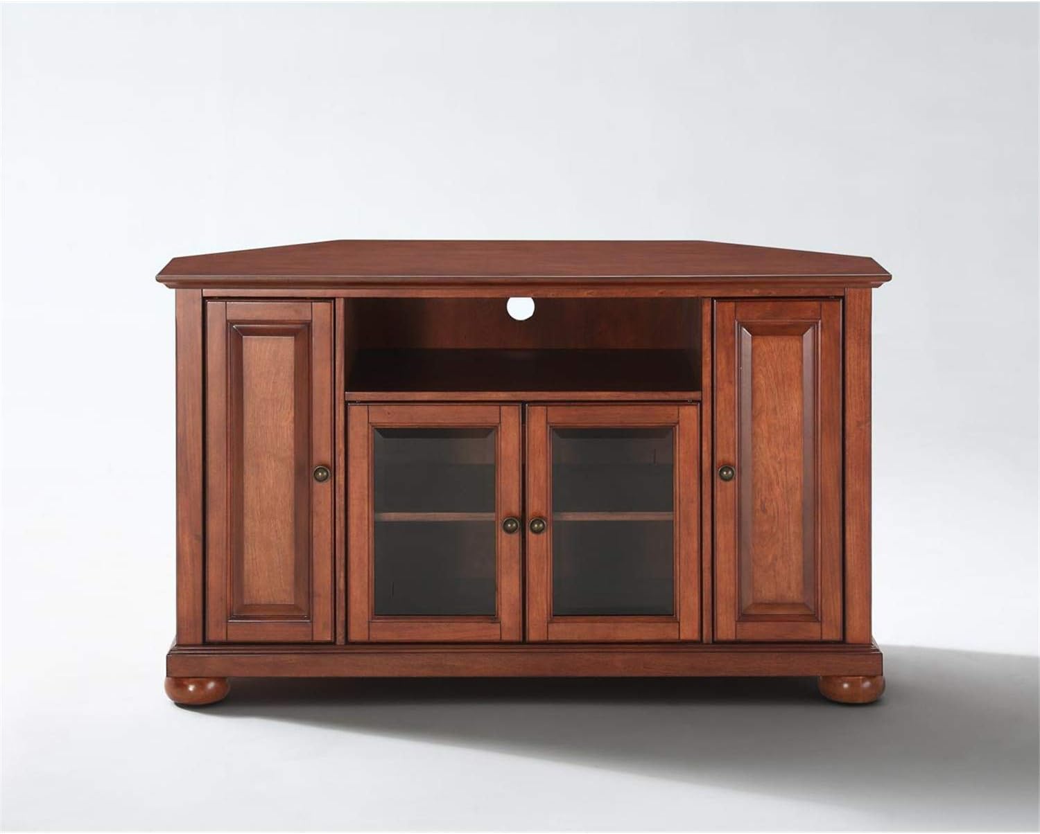 Crosley Furniture Alexandria 48-inch Corner TV Stand - Classic Cherry