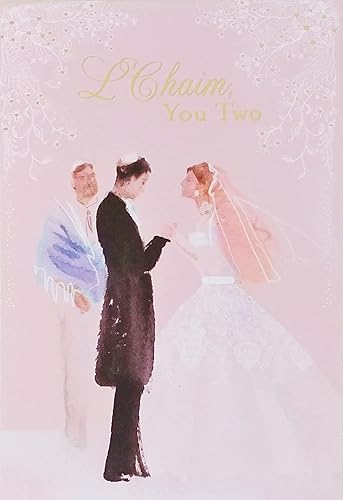 Greeting Card L'Chaim You Two - Jewish Wedding to Bride
