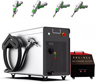 2000W Laser Welding Machine Handheld for Metal 4 in 1 Laser Welder Cleaner Cutter Weld Seam Cleaning Double Wobble with Double Wire Feeder for Aluminum, Stainless Steel, Carbon Steel, etc.