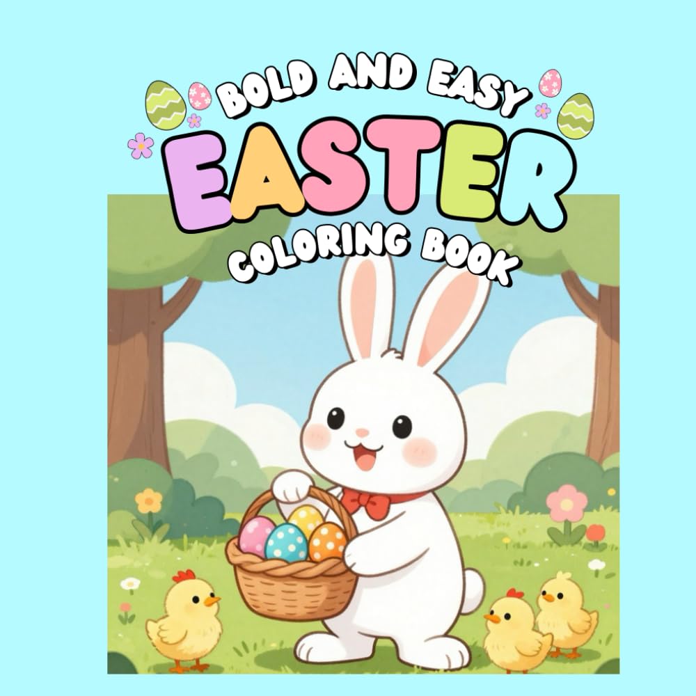 Cozy Spring Easter Coloring Book- filled with fun coloring sheets and fun facts for all ages!