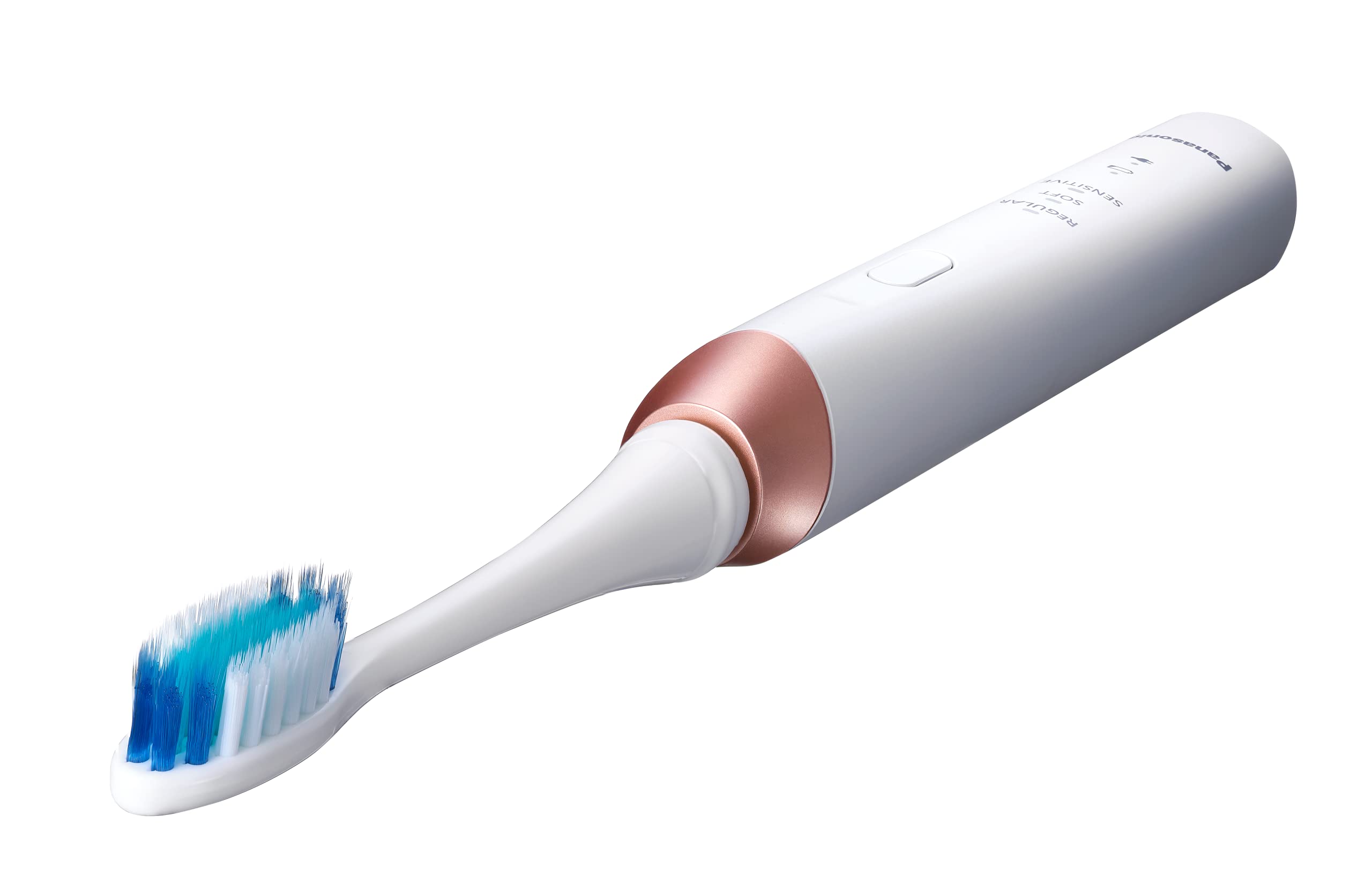 Panasonic EW-DC12 Spazzolino Elettrico a Vibrazioni Soniche, 3 modalità d'Uso, Movimento Orizzontale, Perfetto per Cura Tasche Paradontali, Bianco & EW0911 2pezzo(i) Bianco testina per spazzolino