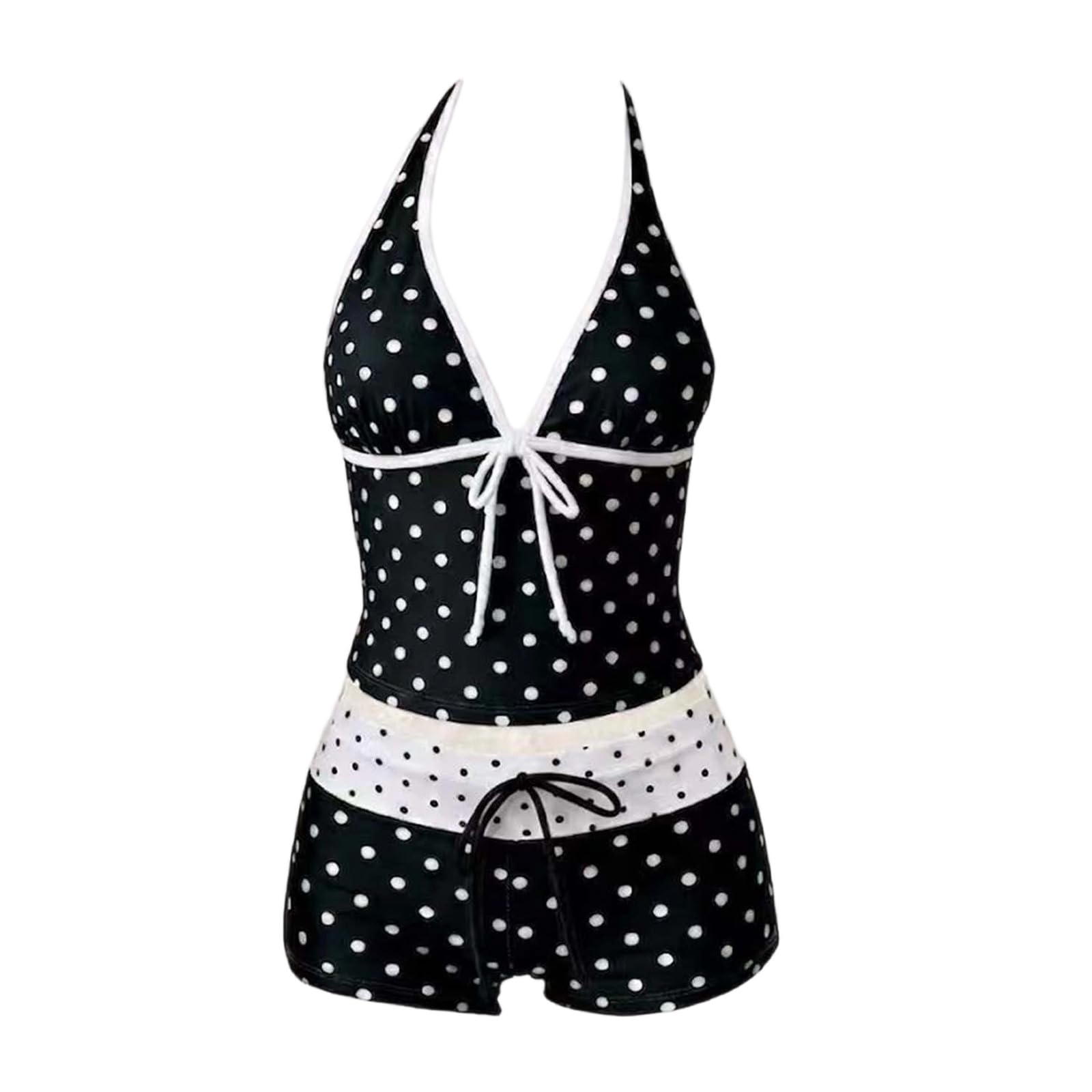 Tankini Donna Mare Costume da Bagno Due Pezzi Push Up Canottiera e Slip Beachwear Y2K Sexy Scollo a V Stampa Floreale Tankini Curvy Contenitivo Taglie Forti Imbottito Per Spiaggia Vacanze Nuoto
