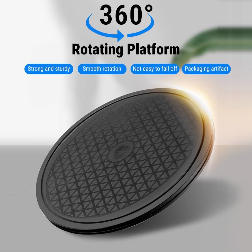 Espositore Girevole, 25 cm Base Rotante con Cuscinetti a Sfera in Acciaio, Supporto Girevole per TV Monitor Laptop Ceramica Piante
