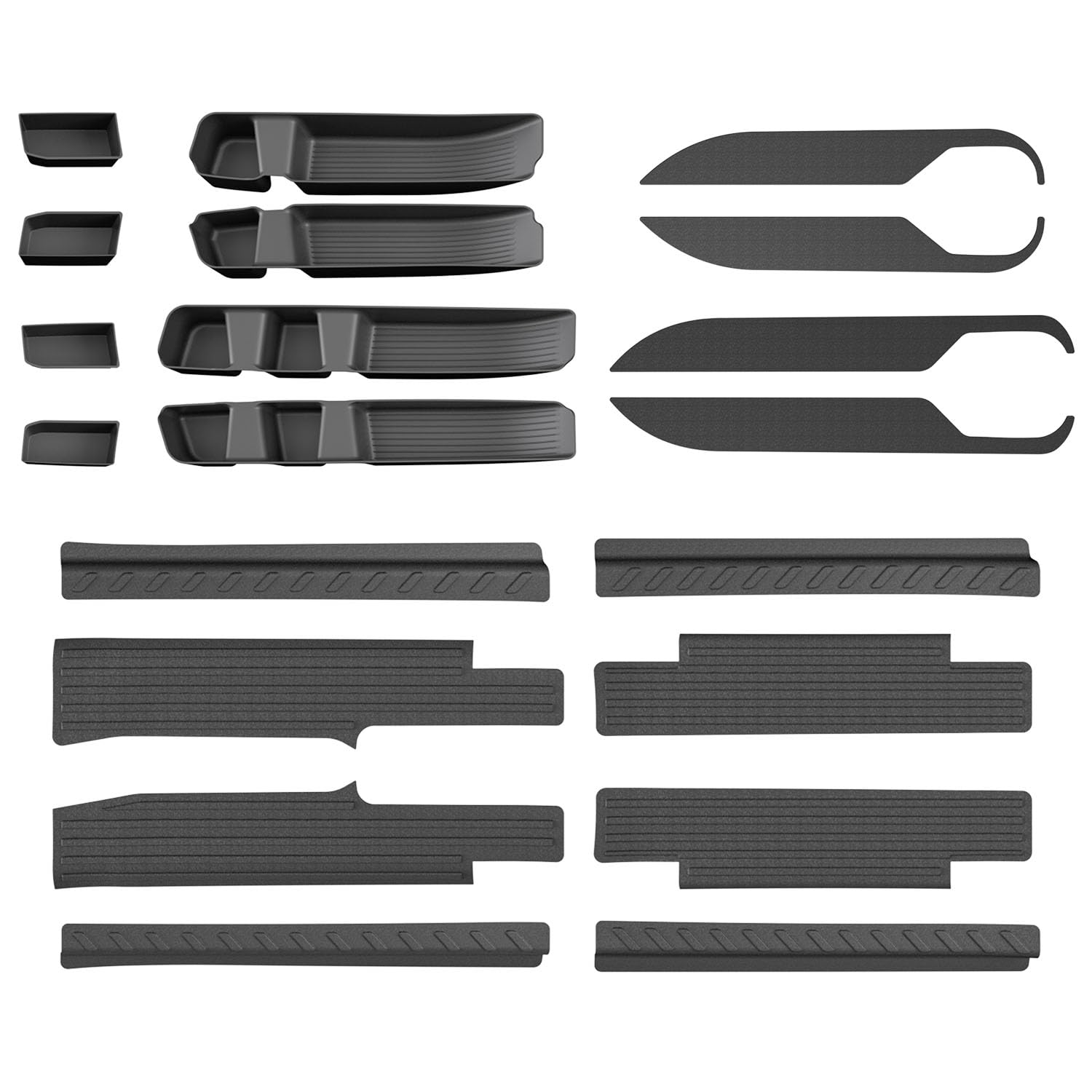 Photo 1 of CZmenghe 20Pcs Door Sill Protector Compatible with 2022-2026 Chevy Silverado GMC Sierra 1500 Crew Cab Door Side Storage Box Replacement for 2022-2026 Chevy Silverado Accessories
