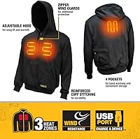 Vista 6 de DEWALT 20 v/12 v máx. chamarra climatizada con capucha simple