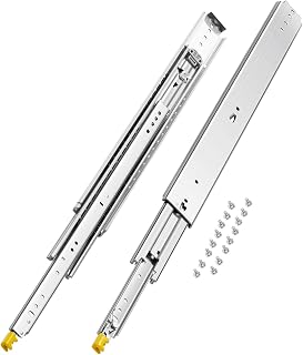 VEVOR 1 Paar Schubladenschienen mit Vollauszug 711 mm, 226 kg Tragkraft, Schubladenführungen, Kugellager mit Sperre, seitlich montierte Teleskopschienen, ideal für Schränke, Industrieschubladen