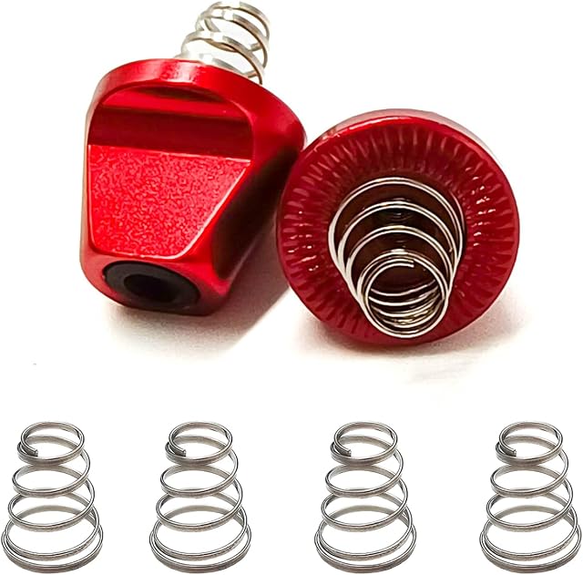 ONIPAX 2 Pcs Quick Release Skewers Non-Slip Nuts with 6 Pcs Springs for MTB, Road Bike