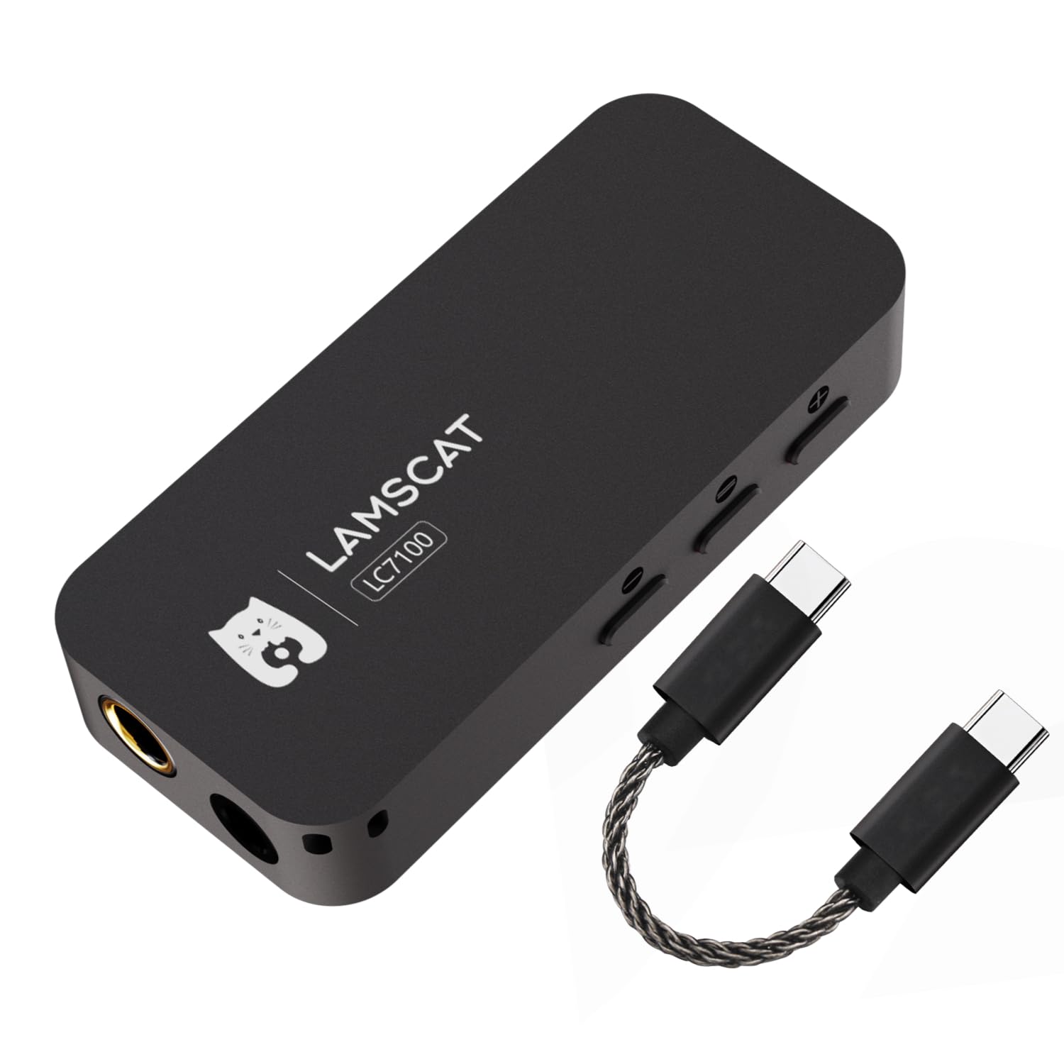 DAC 専用 Amazon | LAMSCAT LC7100 USB-C DAC ポータブルヘッドホンアンプ EQ