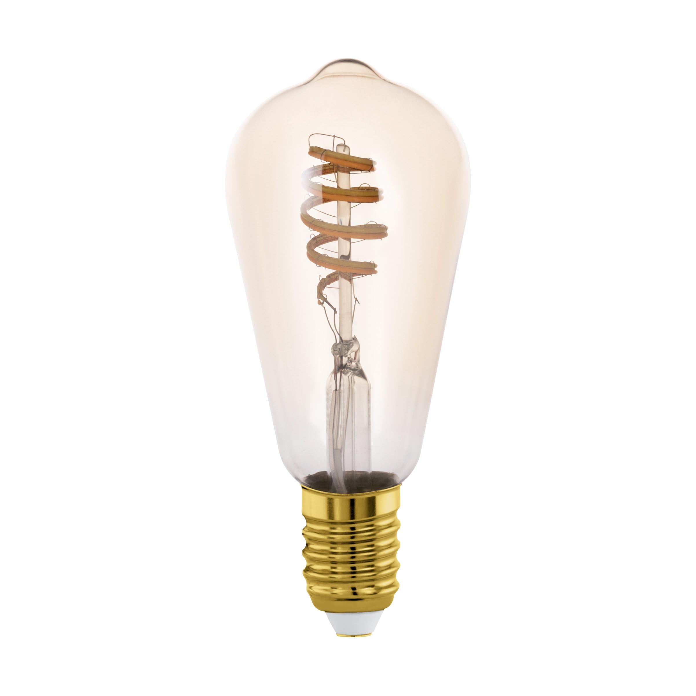 Eglo Connect.z Smart Home LED Bulb E27, ST64, Matter, ZigBee, App and Voice Control Alexa, dimmable, Warm to Cool White, 806 lumens, 7 watts, Vintage Amber Filament