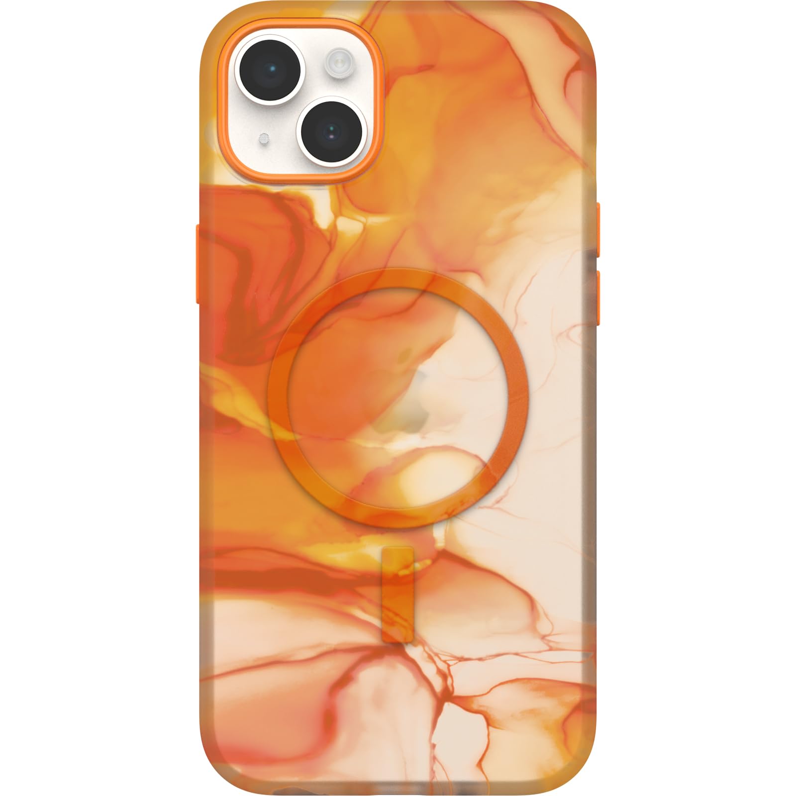 Cover per iPhone 14 Plus OtterBox Slim & Sturdy con MagSafe, resistente a shock e cadute; cover ultrasottile, protettiva, leggera, testata a norme anti caduta MIL-STD 810G, Arancia