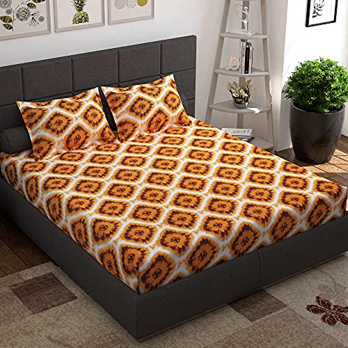 Story@Home Bedsheet for Double Bed | 144TC | Yellow | Bandhani | 1 Piece Cotton bedsheet for Double Bed with 2 Pillow Covers (225 x250cm) Perfect for Home Decor & Gifting | Cotton Double bedsheets (B096RW2XHX) Amazon Price History, Amazon Price Tracker