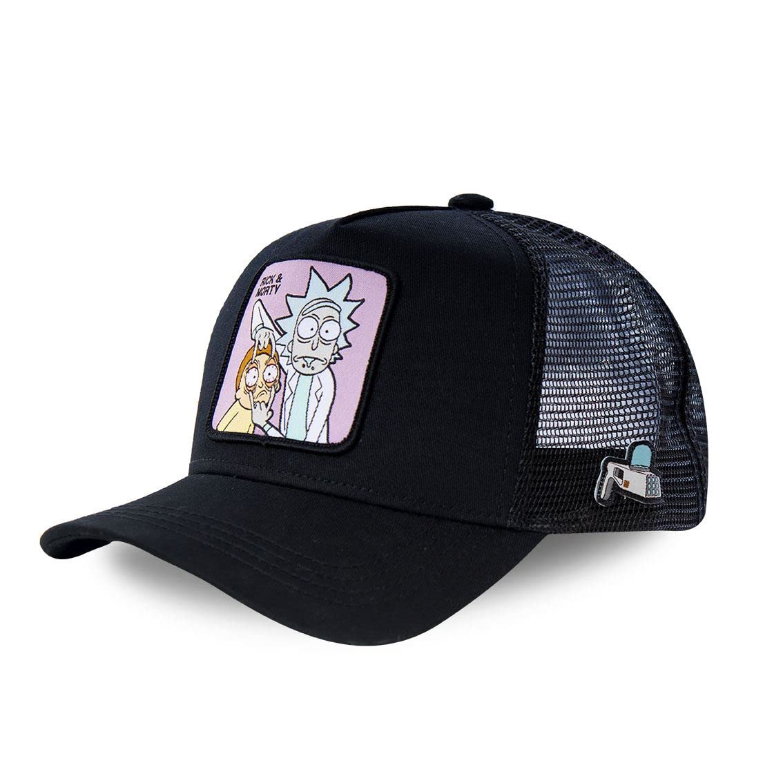 Capslab Rick & Morty Black Rick and Morty Black Trucker Cap