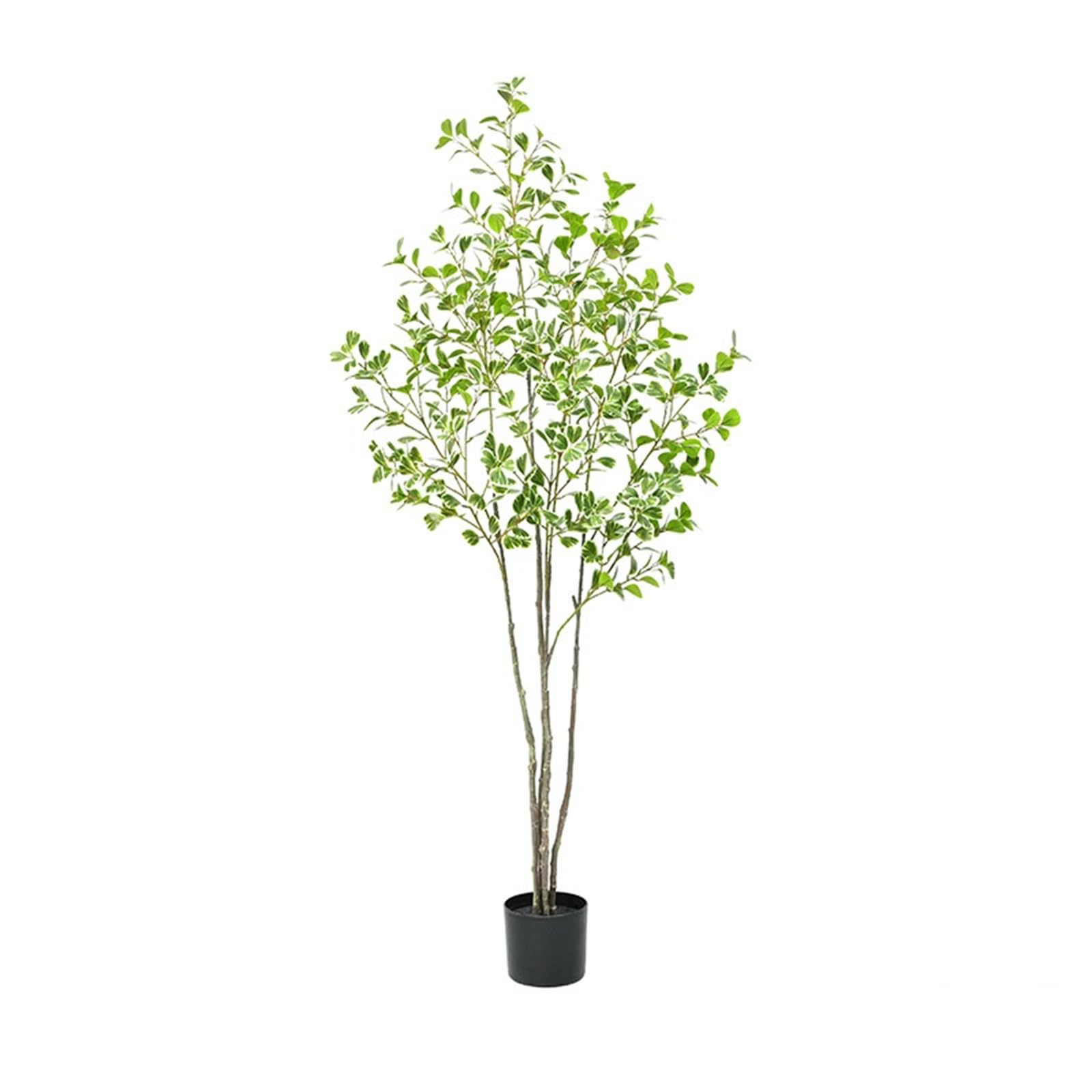 Zstar Árbol de ficus Artificial, 180 cm, Grande, Realista, árbol de ficus en Maceta, con Hojas realistas y Tronco, Plantas Artificiales Grandes para Dormitorio, balcón, decoración de Interiores