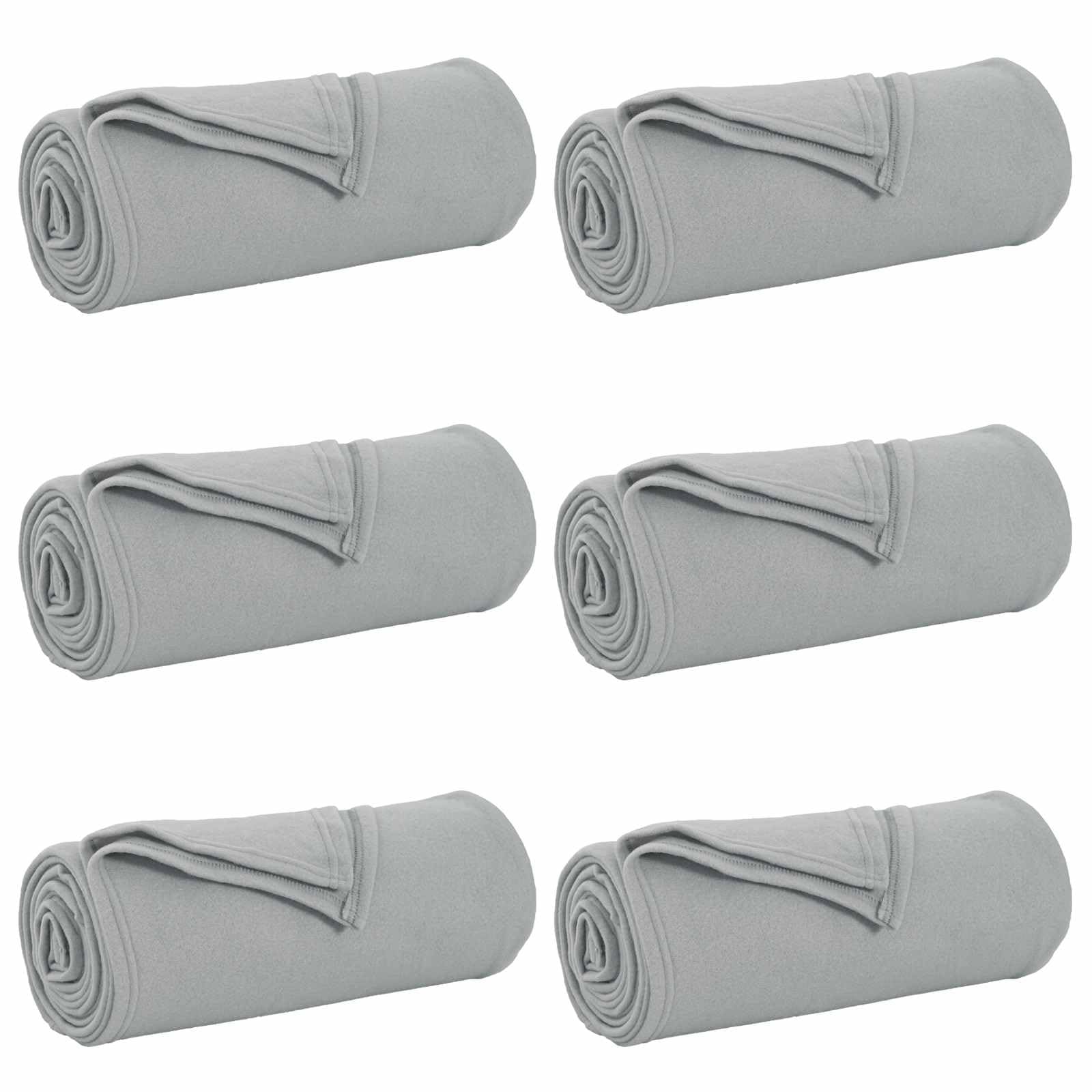 Fleece Plaid Gris 170x130cm