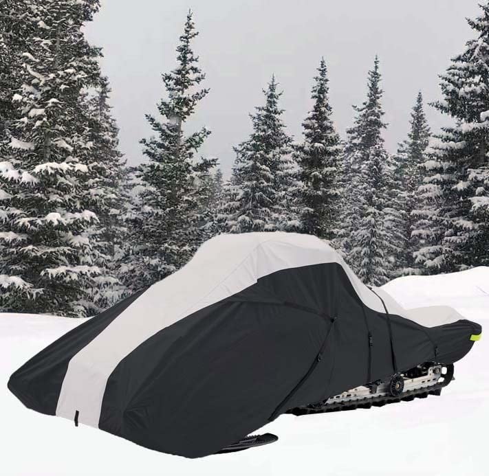 SBU 600 Denier Full Fit Snowmobile Travel and Storage Cover Compatible for The 2020-2020 Ski Doo Bombardier Model Renegade X-RS 850 ETec Snowmachine Sled.