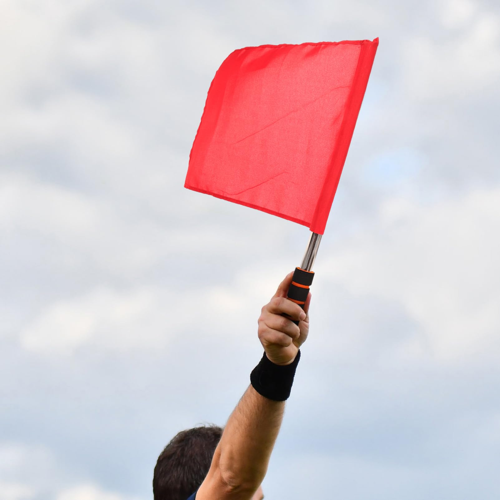 YARNOW Bandiere Leggere in Poliestere e Acciaio Inossidabile per Arbitro 10pezzi Facili da Tenere e Sventolare per Partite di Calcio e Pallavolo