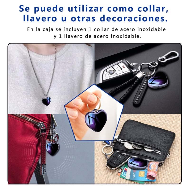 STTWUNAKE Mini Grabadora de audio pequeña usable USB, Collar de grabadora activada por voz digital, Dispositivo de grabación de sonido llavero.