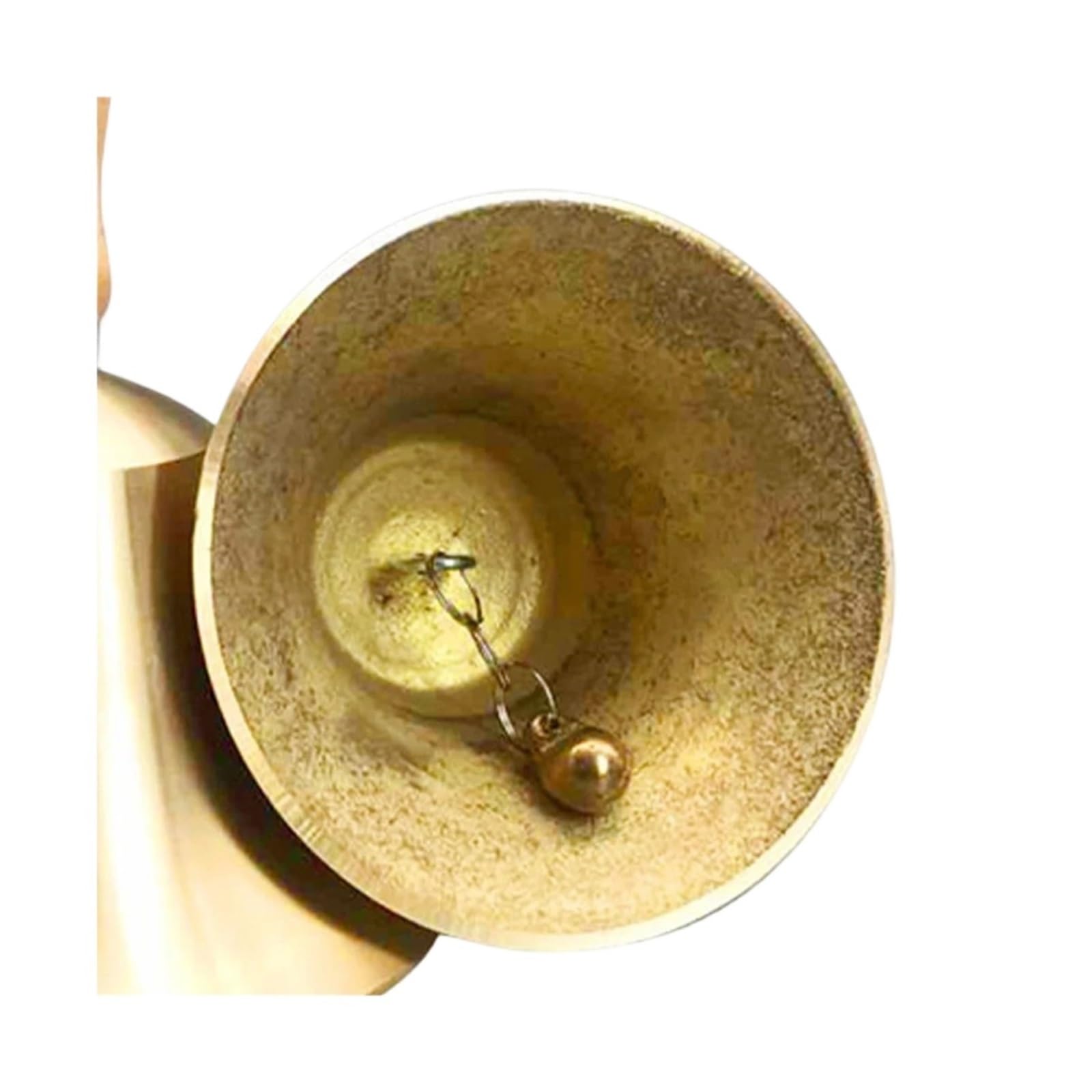 Campana de Mano Metal Campanas de 7CM con mango madera | Campana de entrenamiento portátil multiusos for servicio y juego.