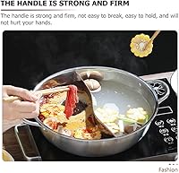 Vista 7 de Olla dividida de doble sabor Shabu Shabu Olla con divisor de doble cara antiadherente caliente 11.0 in dividido caliente para inducción estufa