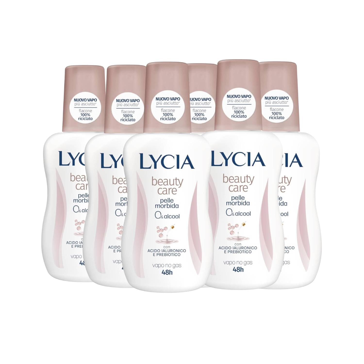 Lycia Deodorante Spray Beauty Care 6 Pezzi 75Ml