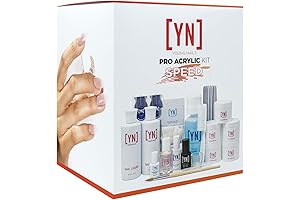 Young Nails Acrylic System Kit - Elite Premium Liquid & Powder Pink and White Kit
