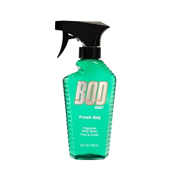 BOD man Blue Surf Body Spray 8 Fl Oz and Fresh Guy Body Spray 8 oz Men's Fragrances
