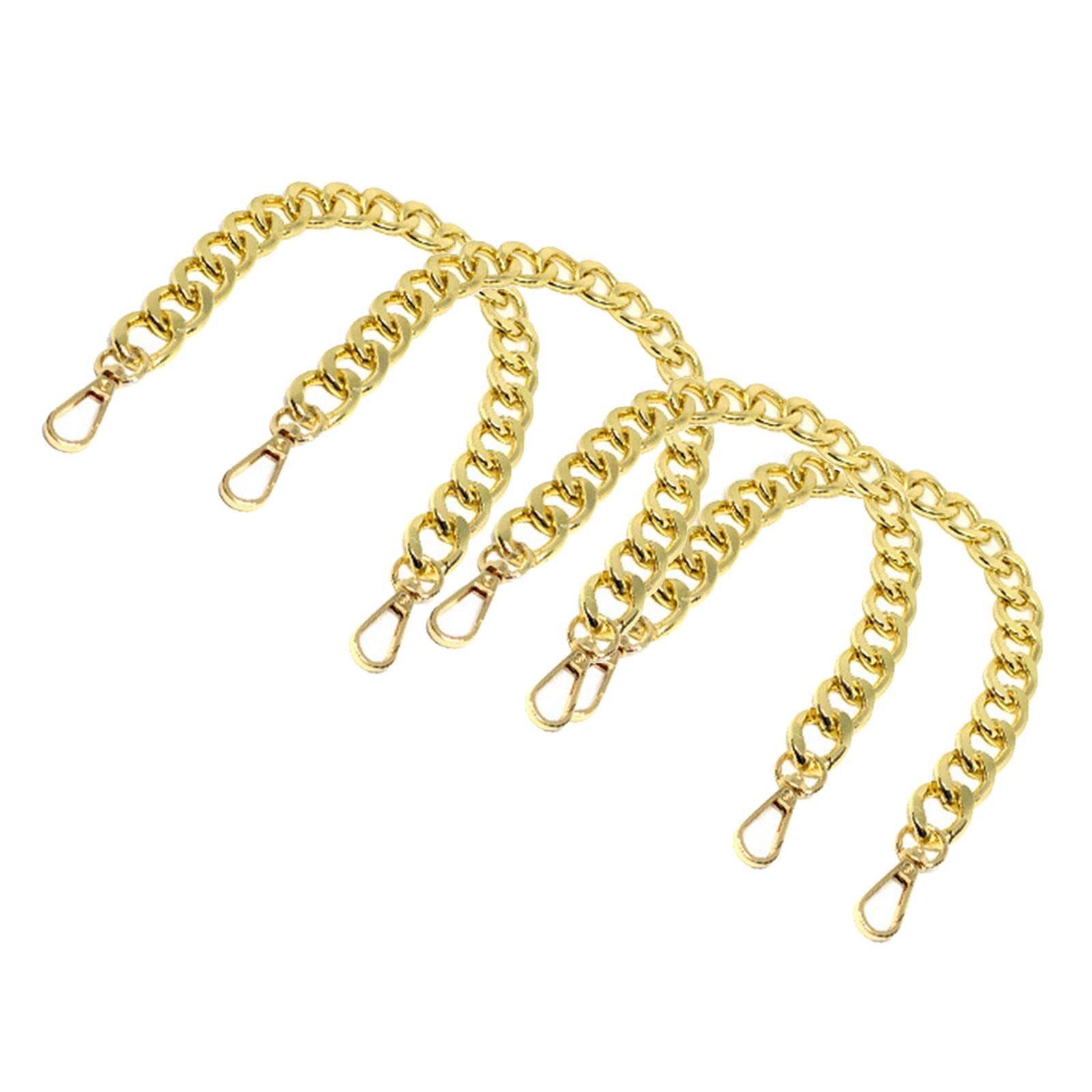 4Pieces Metal Flat Chain & Purse Strap Extender/Chain Strap Accessory Gold-image-36